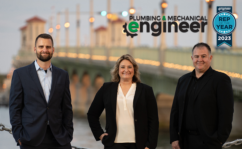 Marsh & Moore Selected as 2023 Rep of the Year for Plumbing & Mechanical Engineer